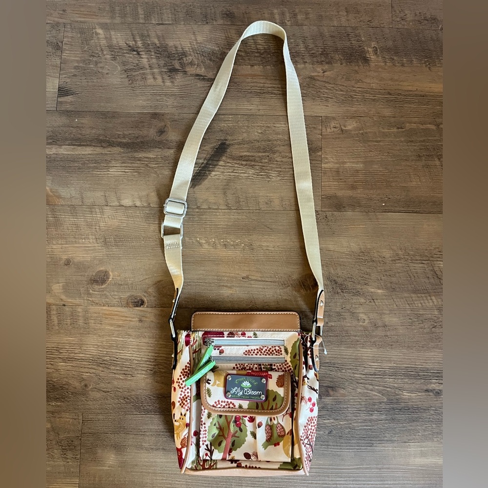 Lily Bloom Forest Owl Autumn Crossbody Bag